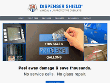 Tablet Screenshot of dispensershield.com